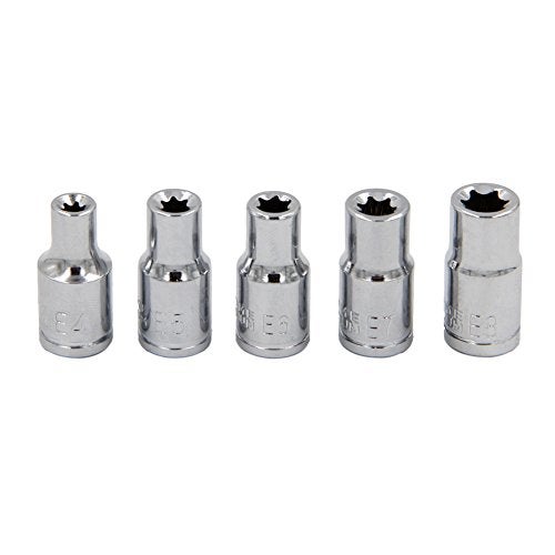 JDYYICZ 5Pcs E Torx Star Female Bit Socket Set 1/4" Drive E4 -E8 - Image 5
