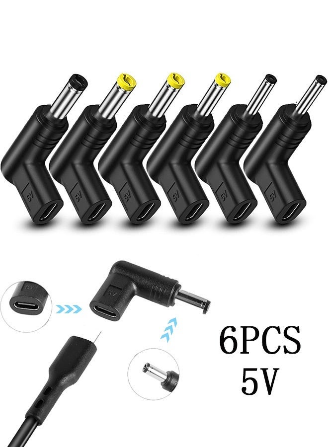 general USB 3.1 Type C Female to DC Male Adapter, 90° Angled PD Emulator Trigger for 5V Charging, Compatible with Laptops, Routers, and Power Supply Chargers - Image 1