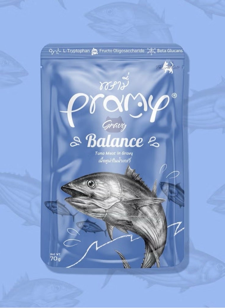 Pramy Cat Wet Food With Tuna In Gravy Flavor For All Life Stages- 6x70g - Nutritious and Delicious Wet Cat Food - Image 2