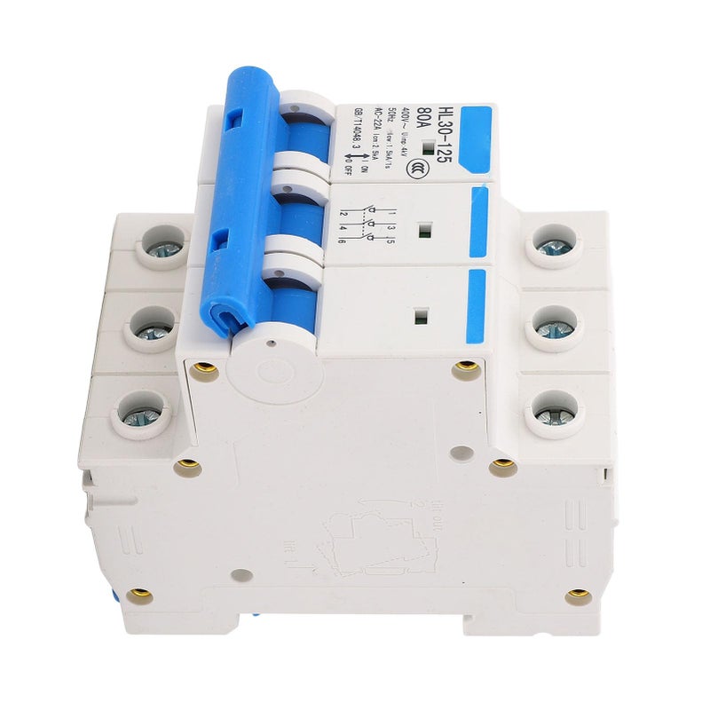 3P 400V 80Amp DIN Rail Miniature Circuit Breaker Isolator Switch with PC Material - Image 4
