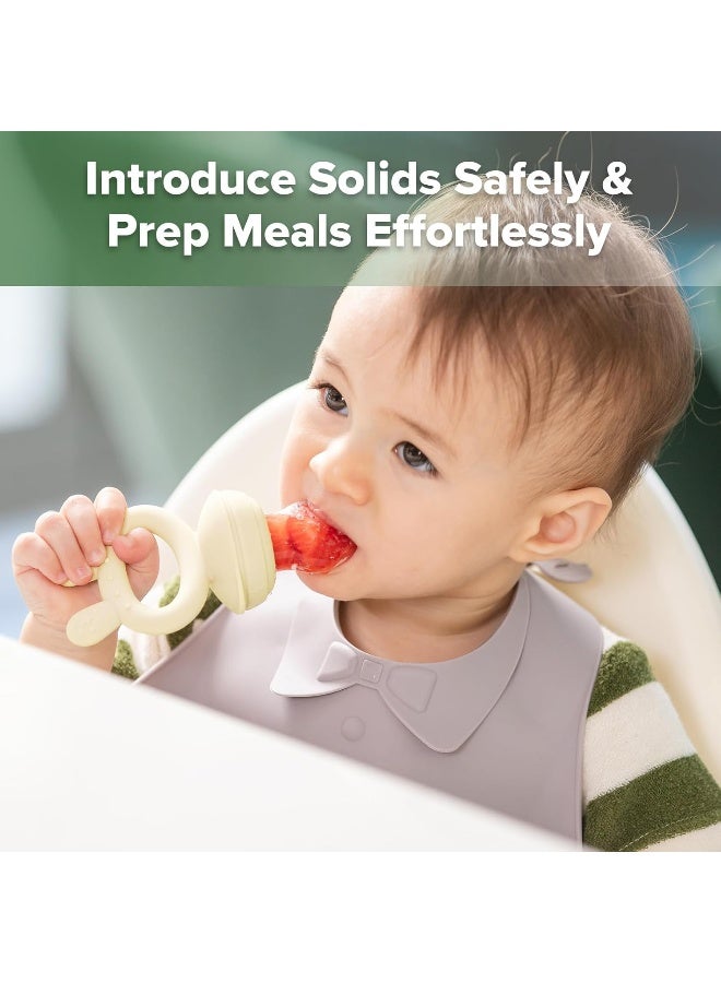 Haakaa Baby Fruit Food Feeder & Mini Freezer Nibble Tray Combo - Image 2