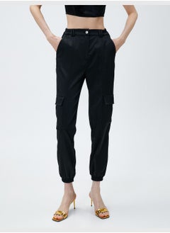 KOTON Jogger Cargo Trousers Pocket Ribbed  - Image 3