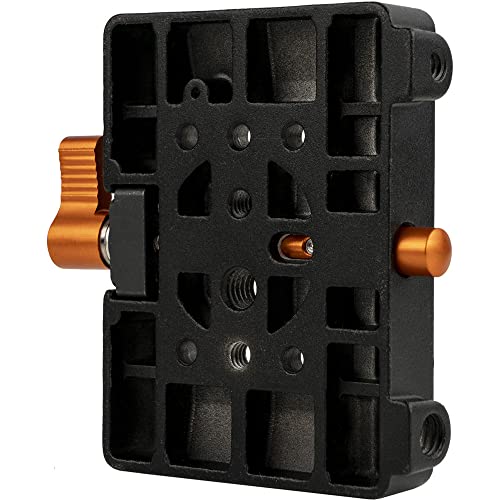 E-Image P6 Quick Release Adapter Camera Base Plate | for monopods, stabilizer, Gimbals, Tripods | Manfrotto Plate Compatible, Black - Image 4
