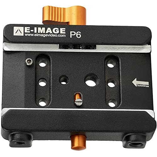 E-Image P6 Quick Release Adapter Camera Base Plate | for monopods, stabilizer, Gimbals, Tripods | Manfrotto Plate Compatible, Black - Image 5
