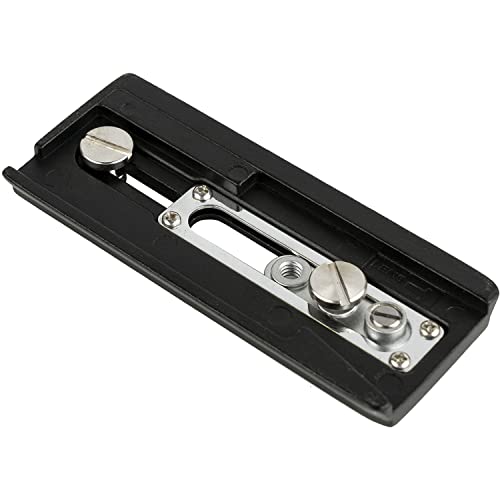 E-Image P6 Quick Release Adapter Camera Base Plate | for monopods, stabilizer, Gimbals, Tripods | Manfrotto Plate Compatible, Black - Image 3
