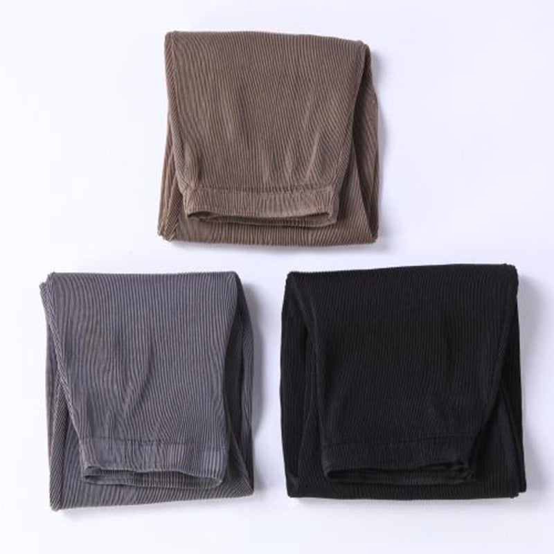 Loose Pleated Trousers Spring Summer Women Black  - Image 2