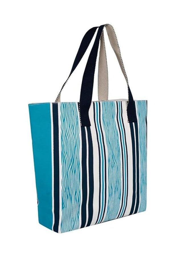 earthsave earthsave All Purpose Tote Bag - Blue Bark | Printed Organic Multipurpose Cotton Bags | Cute Hand Bag for Girls | Best for College, Travel | Reusable Shopping Bag | Eco-Friendly Tote Bags  - Image 3