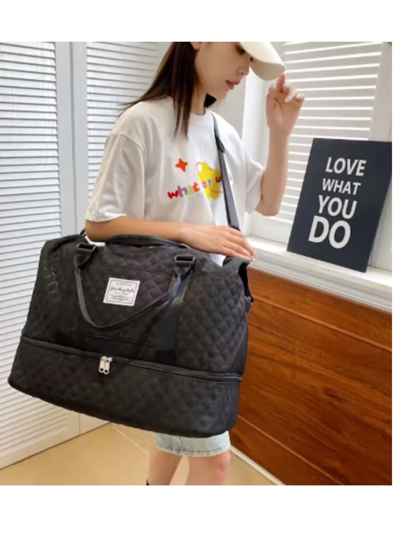 Generic Portable Travel Luggage Bag Black  - Image 1