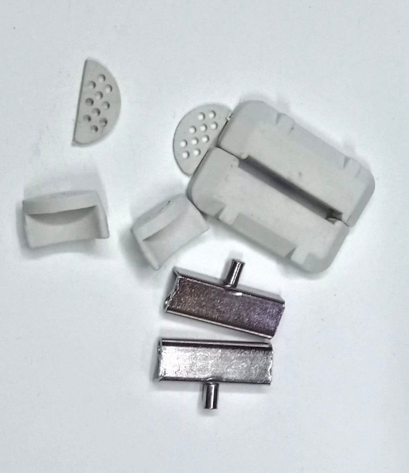 Metal Rubber Table Hinges Set for Industrial Sewing Machine White TH 0001  - Image 4