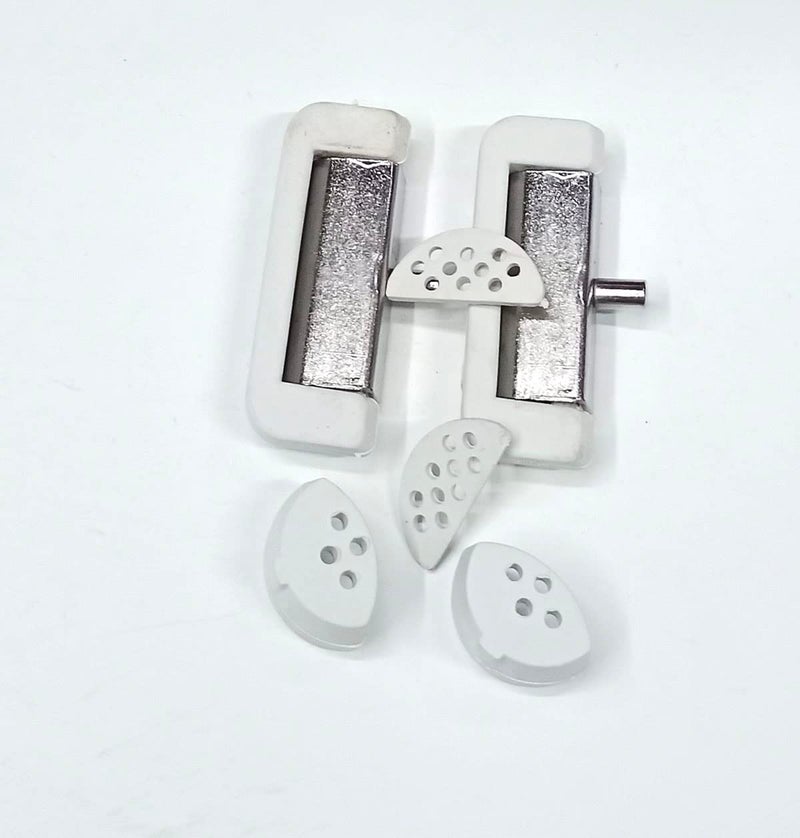Metal Rubber Table Hinges Set for Industrial Sewing Machine White TH 0001  - Image 2