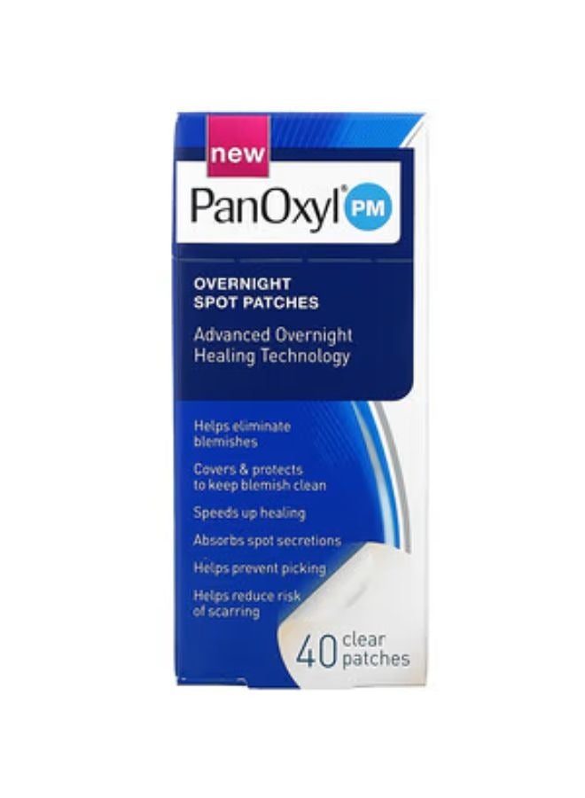 PanOxyl, Overnight Spot Patches, 40 Clear Patches