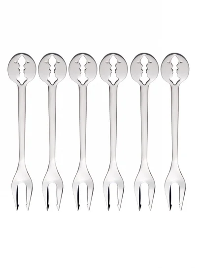 Bugatti Casa Bugatti Kiss 6pc Party Fork - Silver