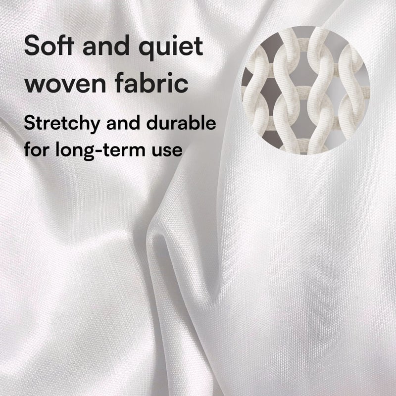 Niagara Sleep Solution Ultra Soft Pillow Protectors with Zipper Standard Size - Set of 4 Breathable Pillow Covers - 100% Protection Against Stains, Dust & Dirt - Machine Washable (White) - Image 4