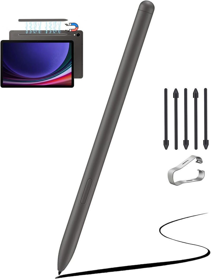 SLAUNT Replacement S Pen Compatible with Samsung Galaxy Tab S9/S9 Plus+S9 Ultra S Pen Stylus with Pen Nib(Grey) - Image 1