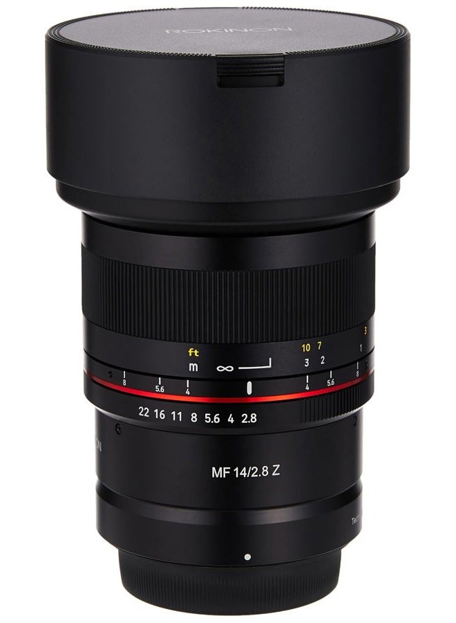 Rokinon عدسة بزاوية واسعة 14 مم F2.8 محكمة الإغلاق للطقس لكاميرات نيكون Z بدون مرآة، مقاس واحد - Image 1