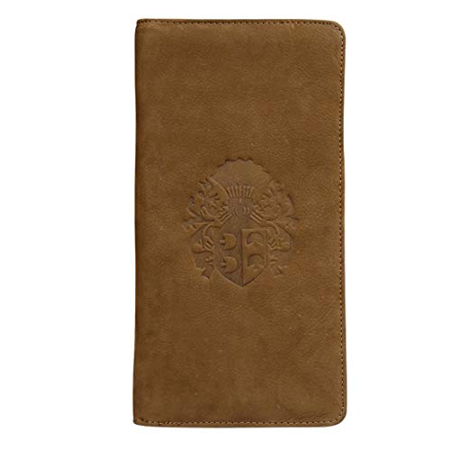 STYLE SHOES Genuine Leather Passport Holder for Men & Women/Suitable for Credit Debit Card and Boarding Pass / 16 Slot Card Holders & Travel Organizer- Brown - Image 1