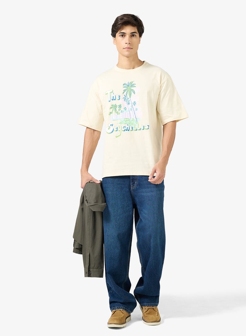 Seventy Five Graphic Print Oversized T-Shirt - Image 4