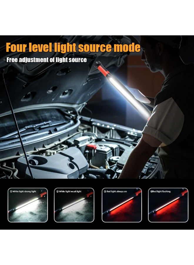 Multi-functional emergency repair work light, magnetic flashlight, outdoor charging with hook, camping light - Image 5