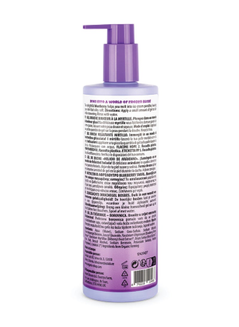 Organic Shop Silky Blueberry Swirl Shower Gel 400 ml - Image 2