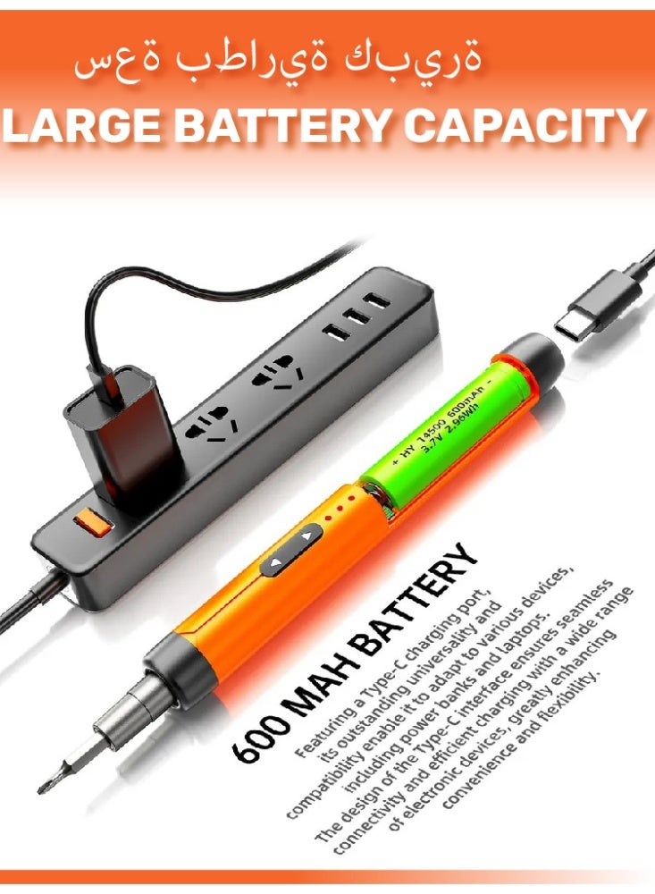 مفك كهربائي ، طقم مفك دقيق ، مثقاب مغناطيسي 88 في 1 ، طقم أدوات إصلاح مفك كهربائي ، مناسب لكاميرا الهاتف المحمول ، الكمبيوتر المحمول ، الساعة ، النظارات ، الساعة،إصلاح الألعاب-برتقالي - Image 2