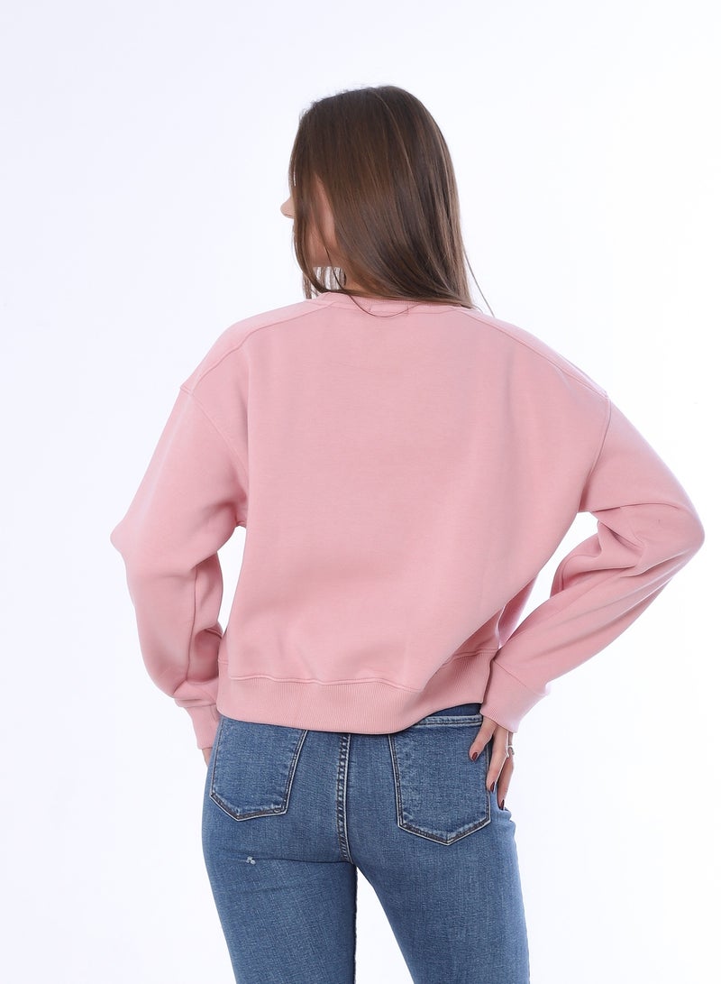 بيبو سويت شيرت نسائي، طباعة جرافيك، أكمام طويلة_كاشمير - Image 3