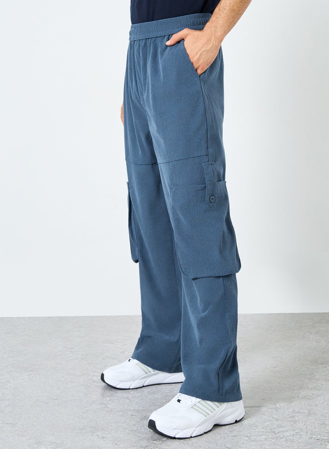 Styli Plain Oversized Fit Cargo Joggers - Image 2