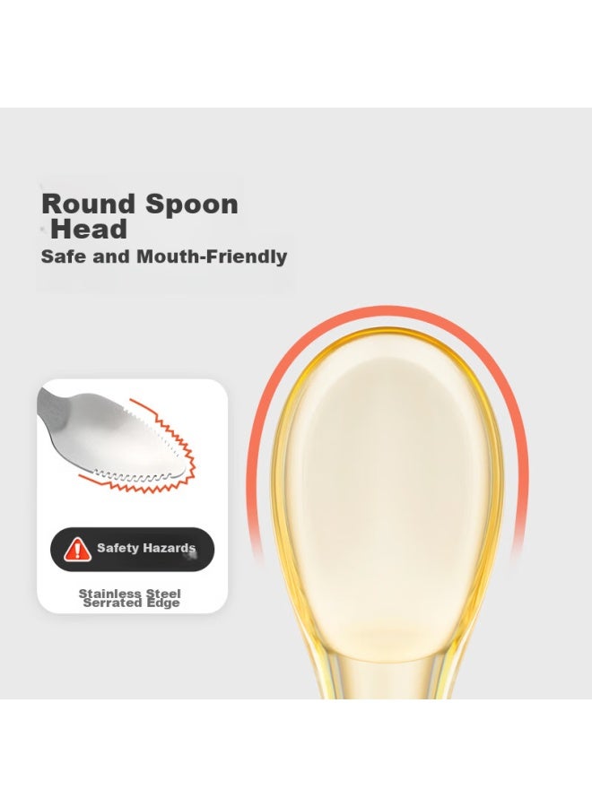 Shixi Silicone Spoon For Infants And Newborns, Fruit Puree And Rice Paste Spoon, Baby Feeding Spoon, Children's Tableware, Complementary Food Spoon + Ser Spoon - Image 4