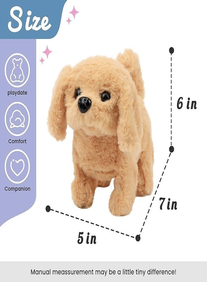 UMANATH Joyful Jogs Pup, Plush Golden Retriever Walking and Barking Puppy Stuffed Animal, Soft Toy Dog (Battery Not Included) Multi Color - Image 4