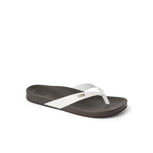 Reef Cushion Court Womens Flip Flop, Molded Cushion Footbed, Arch Support, Brown Sassy, 7.5 - Image 2