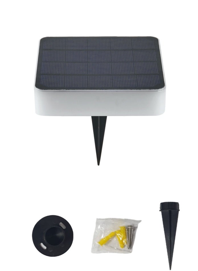 Vmax 6-Pack Solar Garden Lights Square Cool White LED Outdoor Spike & Wall Mounted Lights, Waterproof Pathway Lamps for Landscape, Walkway & Backyard - Image 4