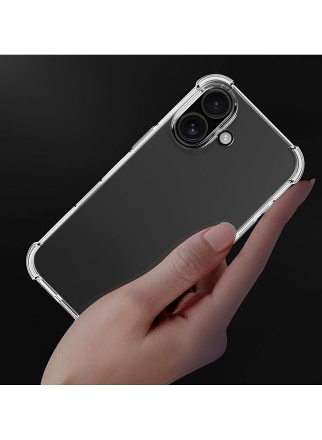 Case for Iphone 16 Plus Case Cover Transparent Anti Scratch Case Shock Absorbent Bumper Protective Transparent Back Cover with Camera Protection for Iphone 16 Plus 2024 Crystal Clear - Image 2