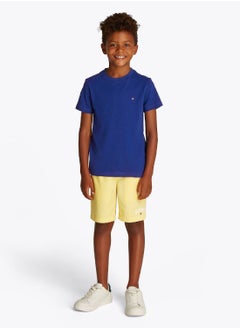 TOMMY HILFIGER Boys' Contrast Crew Neck T-Shirt - Cotton, Blue  - Image 1