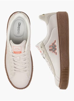 Kappa Women's Logo Applique Sneakers with Lace-Up Closure  - Image 1