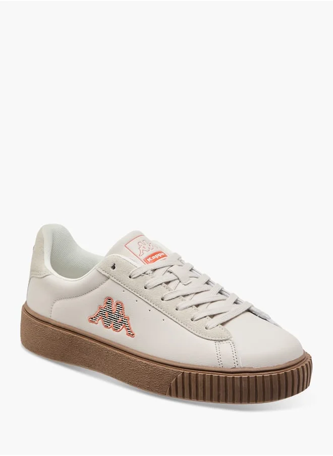 Kappa Women's Logo Applique Sneakers with Lace-Up Closure