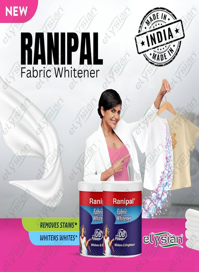 Elysian Combo Pack of 3 Ranipal Fabric Whitener/Cloth Whitener for Your White and Colored Clothes with Multi-Purpose Stand | Ranipal Fabric Whitener Powder Detergent (25gm Pack) - Image 2