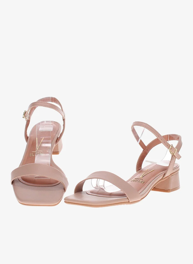 VIZZANO Low Heel Sandals for Women – Stylish & Comfortable Everyday Footwear