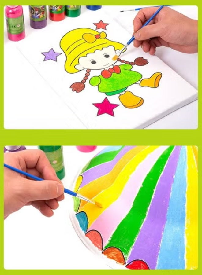 KLNAMAEAAN 12 Color Watercolor Paint Set 60ml Suitable for Painting DIY Graffiti Non-Toxic Art Materials for Kids Craft Kits for Girls and Boys Vibrant Colors STEM Engaging Activities Water Marbling for Kids 6 Years and Up - Image 4