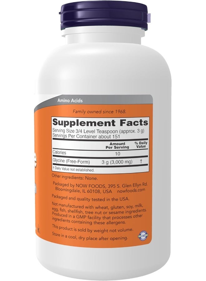 Now Foods Glycine Pure Powder
