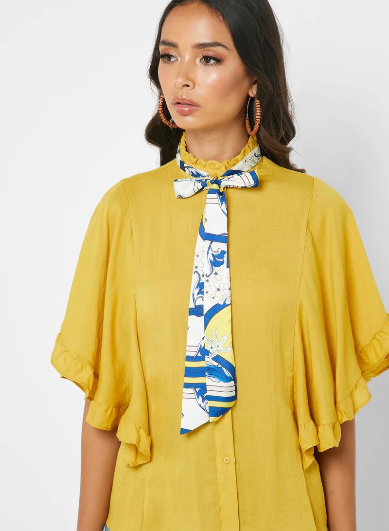 Iconic Ruffle Sleeve Top