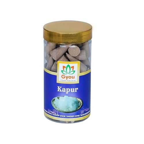 GYOU Gugal, Loban and Kapoor Flavour Dhoop Cones for Pooja, Pack of 3 (300 Grams) Incense Cone with Holder, Non-Charcoal & Bamboo Less Dhup Batti (300 Grams) - Image 5