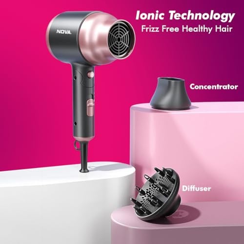 NOVA NHP 8223 Professional Hair Dryer (2000 Watts, Rose Gold) - Image 4