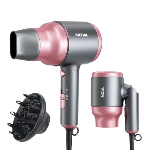 NOVA NHP 8223 Professional Hair Dryer (2000 Watts, Rose Gold) - Image 1