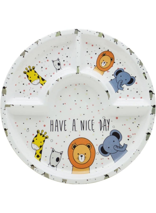 DINEWELL طبق دائري للأطفال من داينويل أنيميت - Image 1