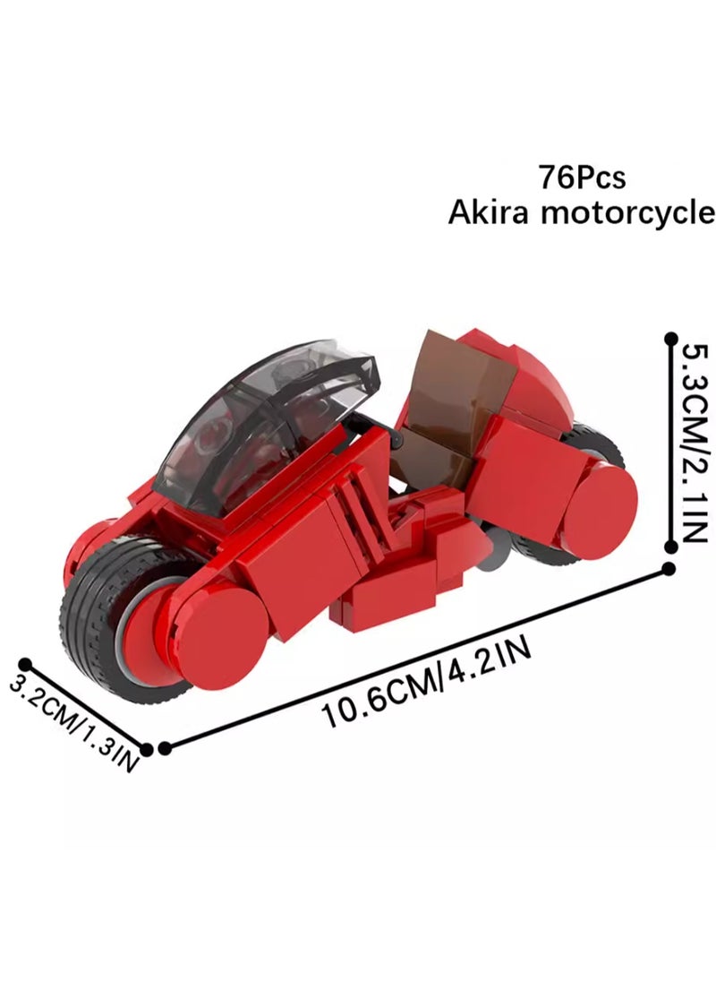Children's Self-assembly Small Particle Toy Building Blocks Akira Motorcycle Model Hand-made Creative Puzzle Toys  - Image 2
