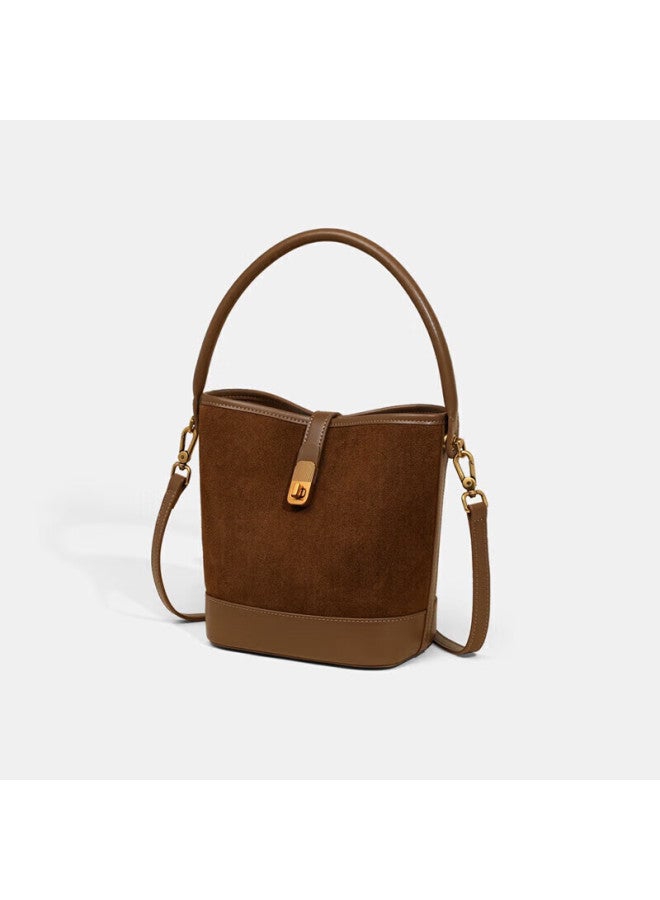 Yuyula Leather Handbag, Women's Bucket Bag, Commuter Luxury Shoulder Crossbody Bag, Birthday And New Year Gift For Girlfriend - Image 4