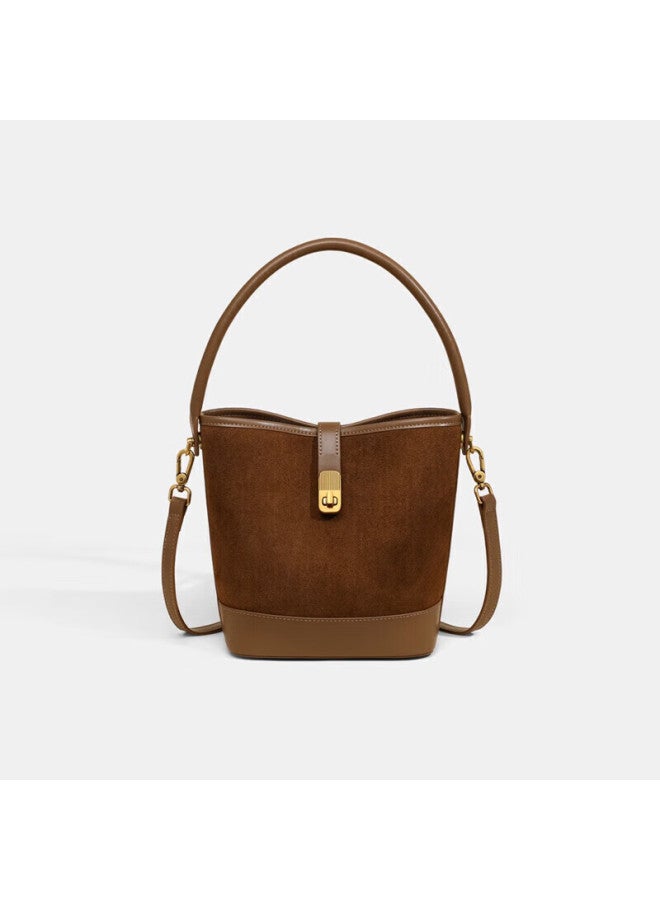 Yuyula Leather Handbag, Women's Bucket Bag, Commuter Luxury Shoulder Crossbody Bag, Birthday And New Year Gift For Girlfriend - Image 3