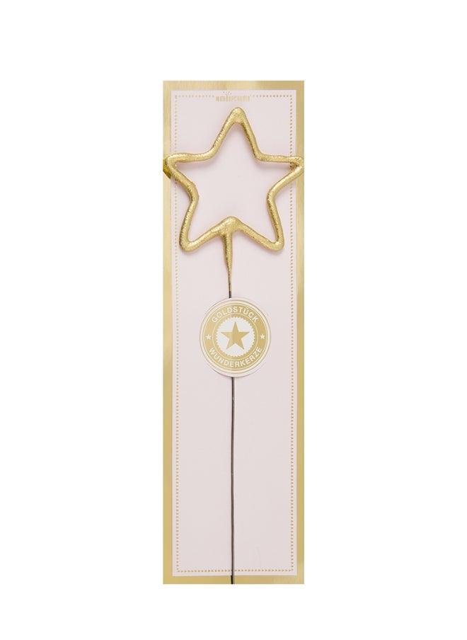 Wondercandle - Star gold Sparkler Candle - Image 1