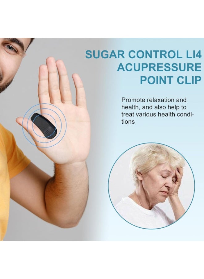 EELHOE Acupressure Point Relaxation Clip for Headache Relief & Stress Alleviation, Flower-Shaped Wearable Hand Pressure Tool for L14 Acupoint, Portable Wellness Aid  - Image 5