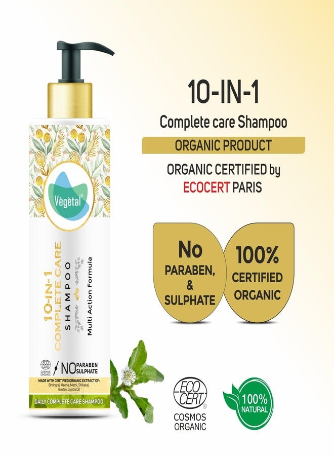 Vegetal 10-in-1 Complete Care Shampoo, Organic, Paraben-Sulphate Free, Daily Use Pack of 3 - Image 5