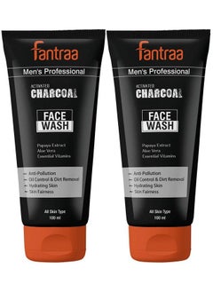 Fantraa Activated Charcoal Anti Pollution And Oil Control Face Wash 100Ml ; Pack Of 2 ; Oil Control & Dirt Removal ; Suitable For All Skin Type ; For Men  - Image 2